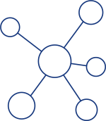 counselling Cancer support networks icon blue